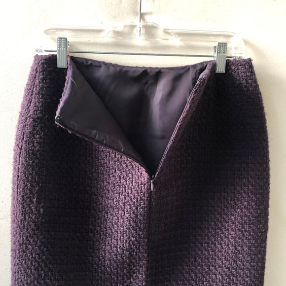 Mario Serrani Purple Knee-Length Pencil Skirt, Size 2 - Picture 5 of 10
